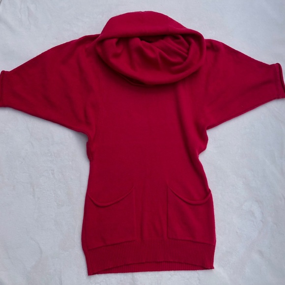 BCBG Maxazria cowneck sweater in hot pink, size XS - Picture 2 of 3